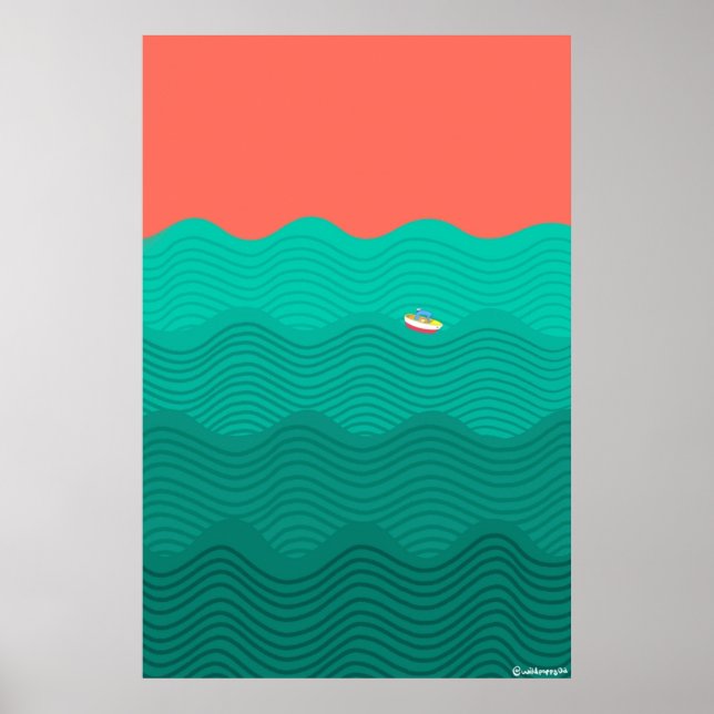 Affiche Ponyo inspiré (Devant)