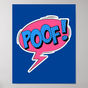 Affiche Poof ! Bande dessinée Whimsical Pop Art