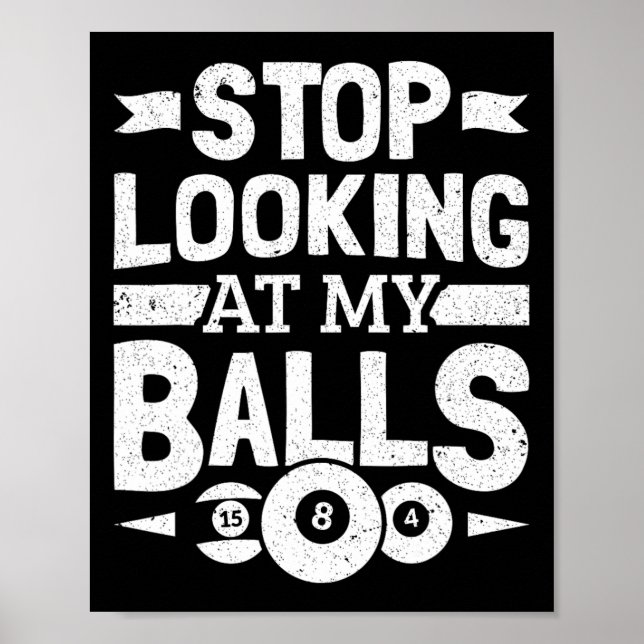 Affiche Pool Billard Outdoor Pour Pool Player Billard Play (Devant)