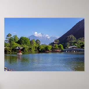 Affiche Pool de dragons noirs - Yunnan, Chine