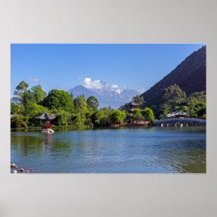 Affiche Pool de dragons noirs - Yunnan, Chine
