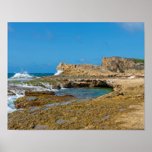 Affiche Pools à marée et rochers de Punta Las Tunas (Devant)