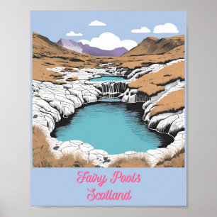 Affiche Pools de fées, Écosse