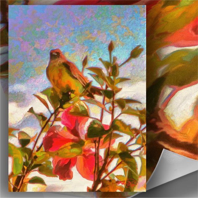 Affiche Poolside Singer 2338 Art Print (Créateur téléchargé)