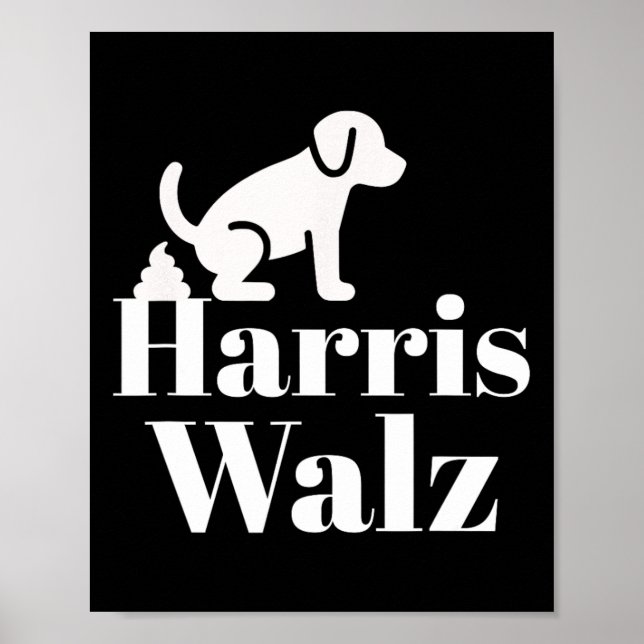 Affiche Pooping Sur Harris Wheimer Drôle Politique (Devant)