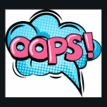 Affiche pop art<br><div class="desc">pop art oops Poster Anime Cartoon Comic Fiction Manga</div>
