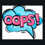 Affiche pop art<br><div class="desc">pop art oops Poster Anime Cartoon Comic Fiction Manga</div>