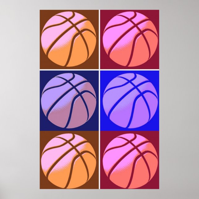 Affiche Pop Art Basketball Motivation (Devant)