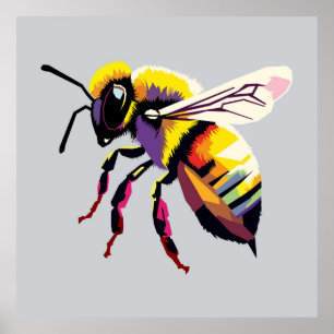 Affiche Pop art Bee