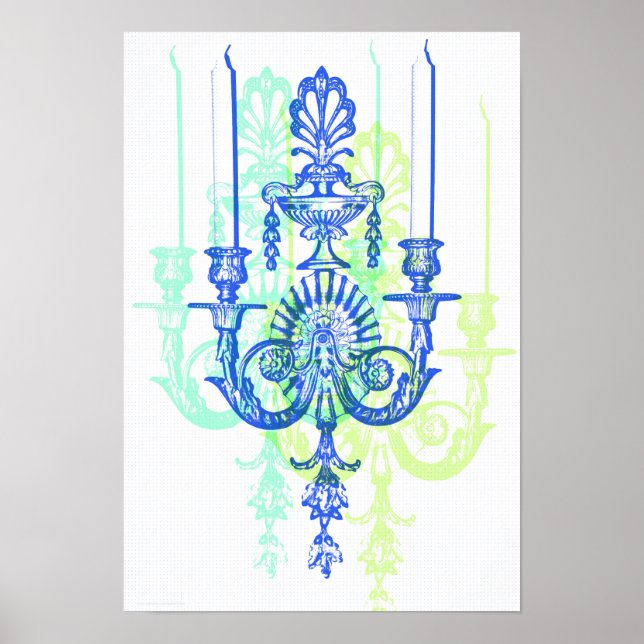 Affiche Pop Art Bougie Sconce Art Photographie Imprimer (Devant)