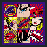 Affiche Pop art Card Illustrationart,pop,beautiful,comic,d<br><div class="desc">Pop art Card Illustration
art, pop, beautiful, comic, decor, girl, pattern, female, hair, women, background, beauty, boom, bubble, color, cosmetic, crying, dot, face, fashion, vintage, illustration, retro, </div>