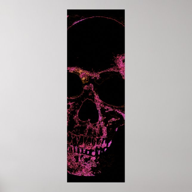 Affiche Pop Art crâne (Devant)
