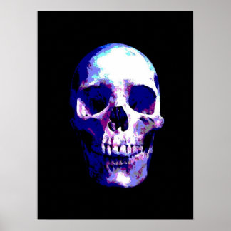 Affiche Pop Art crâne