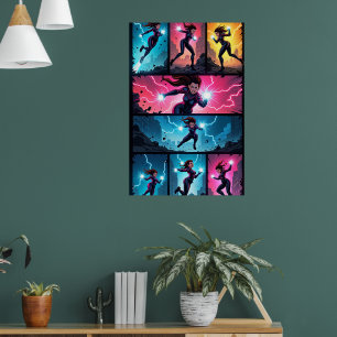 Affiche Pop Art de Chaos Électrique