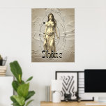 Affiche Pop Art Déesse grecque Aphrodite<br><div class="desc">Laisse cette déesse Power Shine citer une affiche pop art. Aphrodite,  la déesse de l'Amour,  de la beauté et du plaisir de la mythologie grecque. Aussi connu sous le nom de Vénus par les Romains,  tout comme la planète.</div>