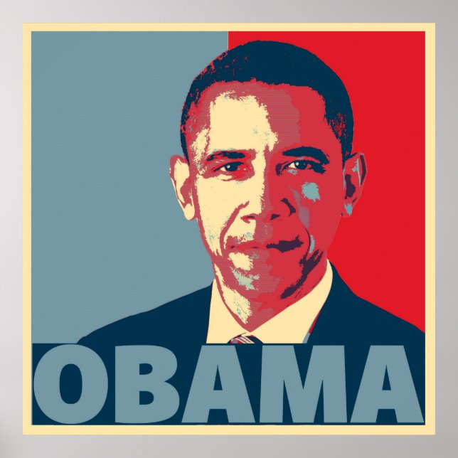 AFFICHE POP ART D'OBAMA (Devant)