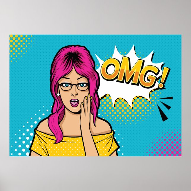 Affiche Pop art féminin (Devant)
