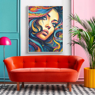 Affiche Pop Art femme