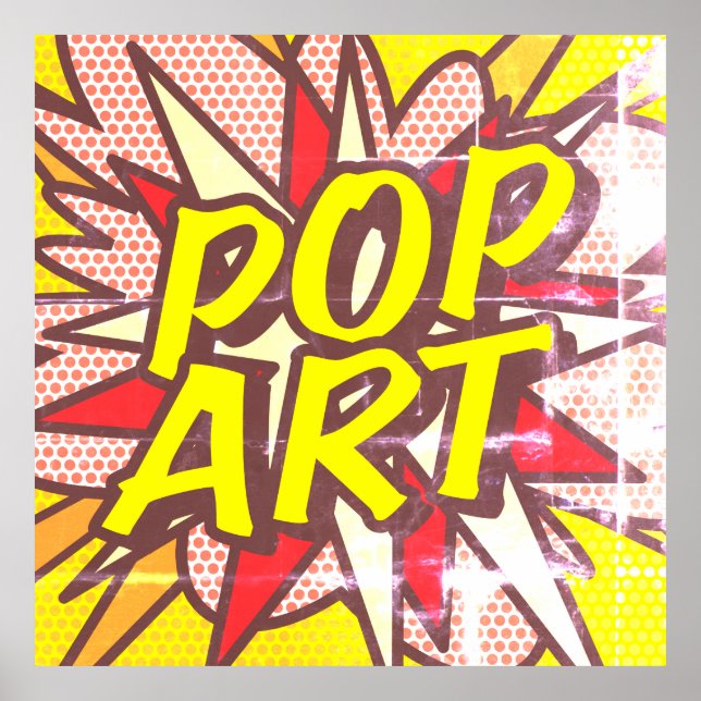 Affiche POP ART Fun Retro Comédie Livre Pop Art (Devant)