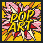 Affiche POP ART Fun Retro Comic Book<br><div class="desc">Un design cool,  tendance et amusant qui met le fouet,  zap,  pow dans votre maison,  votre vie et votre journée. Un grand cadeau pour vous,  vos amis ou votre famille. Conçu par ComicBookPop© à l'adresse www.zazzle.com/comicbookpop*</div>