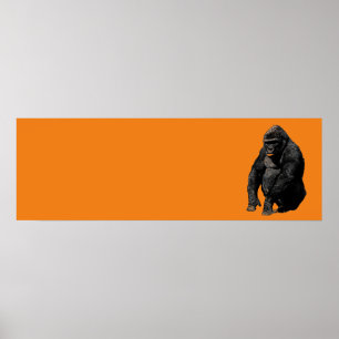 Affiche Pop Art Gorilla