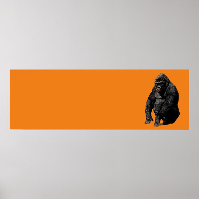 Affiche Pop Art Gorilla (Devant)