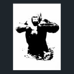 Affiche Pop Art Gorilla battre la poitrine Animaux sauvage<br><div class="desc">Style Pop Art Moderne Animal Ordinateur Images - Logiciel Design Art</div>