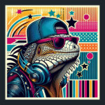 AFFICHE POP ART IGUANA 4<br><div class="desc">POP ART IGUANA</div>