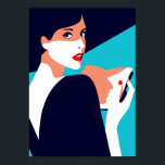 Affiche Pop Art Inspirée Mode Femme 8<br><div class="desc">Pop Art Inspirée Fashion Woman</div>