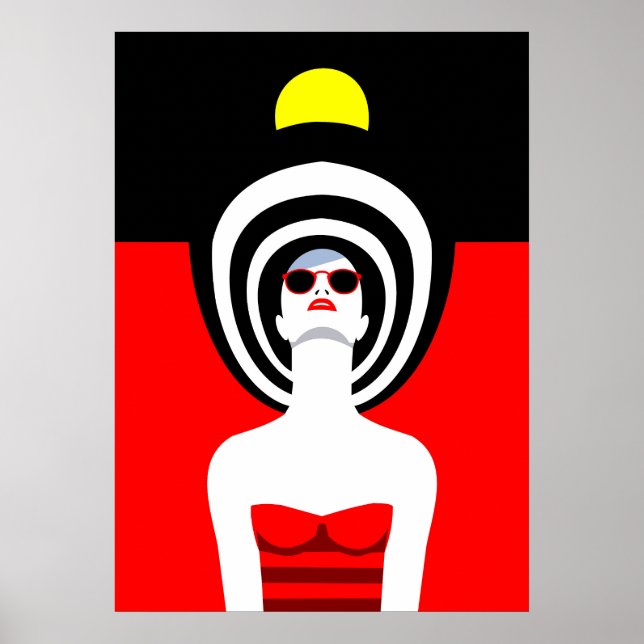 Affiche Pop Art Inspirée Mode Femme 9 (Devant)