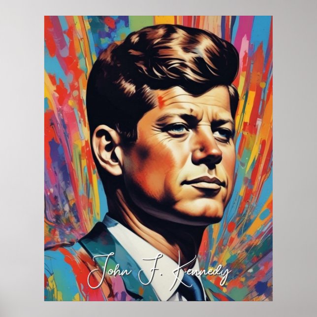 Affiche Pop Art Jack JFK John F. Kennedy (Devant)