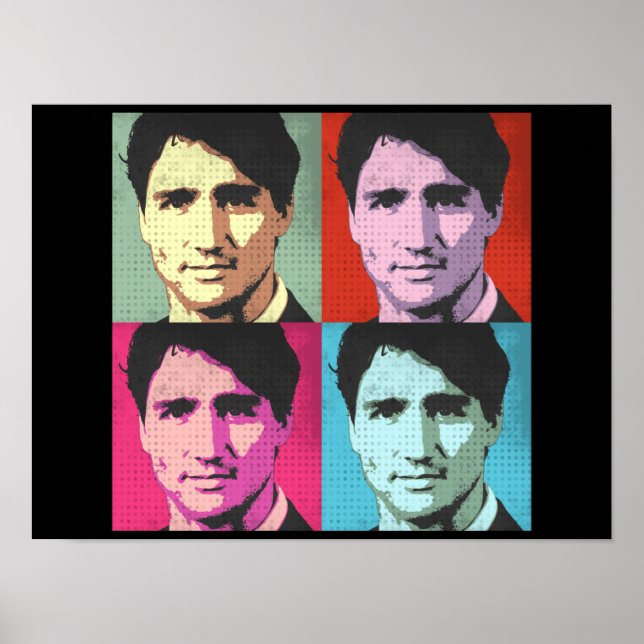Affiche Pop Art Justin Trudeau - Pleine Taille -.png (Devant)