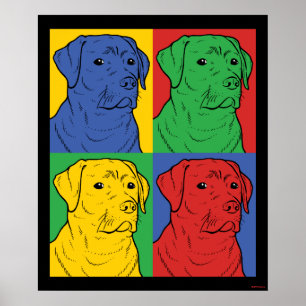 Affiche Pop Art Labrador Retriever