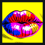Affiche pop art Lips<br><div class="desc">Poster pop art de haute qualité jusqu'à 40x40 pouces lèvres.</div>