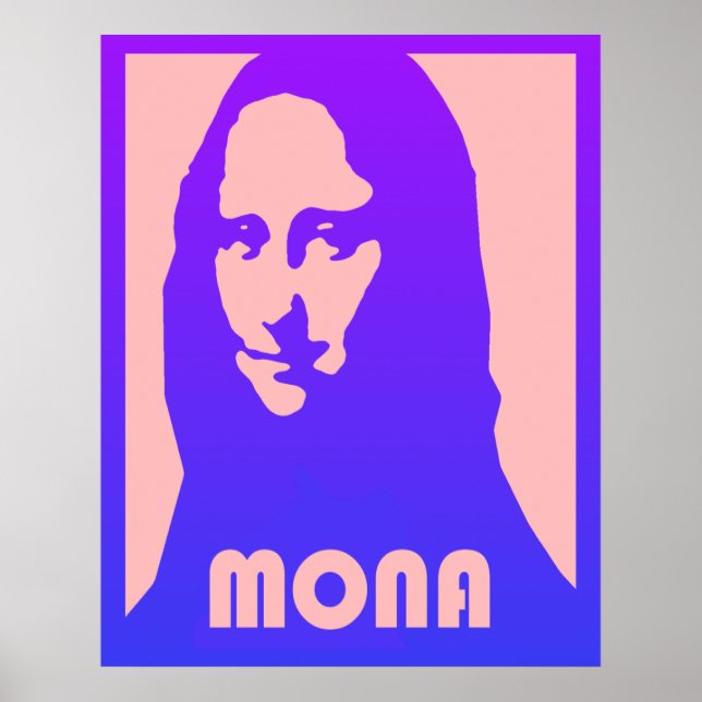 Affiche Pop Art Mona Lisa (Devant)