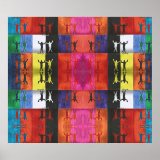 Affiche Pop art no.1 by Yeshaya Dank - unity & harmony