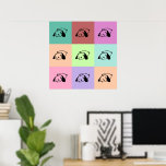 Affiche Pop Art Panda<br><div class="desc">Panda d'art pop</div>