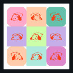 Affiche Pop Art Panda Bear Mix<br><div class="desc">Pop Art Panda Bear Mix.</div>