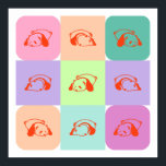 Affiche Pop Art Panda Bear Mix<br><div class="desc">Pop Art Panda Bear Mix.</div>