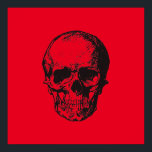 Affiche Pop Art rouge crâne<br><div class="desc">Ce produit était très bon et j'adore comme il est facile pour la conception de personnaliser. Le design était très simple, donc je suis très heureux quand je crée.</div>