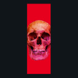 Affiche Pop Art rouge crâne<br><div class="desc">Imaginaire Art Skull Skeleton - Blue & Purple Tones Heavy Metal Punk Rock College Pop Art Image</div>