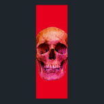 Affiche Pop Art rouge crâne<br><div class="desc">Imaginaire Art Skull Skeleton - Blue & Purple Tones Heavy Metal Punk Rock College Pop Art Image</div>