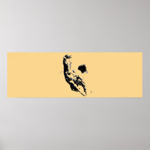 Affiche Pop Art Runse Horse Artwork Browny Beige