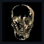 Affiche Pop Art Sepia Black Retro<br><div class="desc">Imaginaire Art Skull Skeleton - Blue & Purple Tones Heavy Metal Punk Rock College Pop Art Image</div>