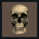 Affiche Pop Art Sepia Retro<br><div class="desc">Imaginaire Art Skull Skeleton - Blue & Purple Tones Heavy Metal Punk Rock College Pop Art Image</div>