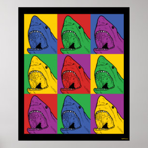 Affiche Pop Art Shark