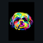 Affiche Pop Art Shih Tzu Amoureux de les chiens<br><div class="desc">Pop Art Shih Tzu Amoureux de les chiens Meilleure idée cadeau pour les amoureux de les chiens. Avec un design amusant,  ce sera un grand cadeau pour les parents,  amis,  collègues,  voisins ou vous-même. Une version spécialement conçue pour les propriétaires de chiens.</div>