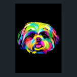 Affiche Pop Art Shih Tzu Amoureux de les chiens<br><div class="desc">Pop Art Shih Tzu Amoureux de les chiens Meilleure idée cadeau pour les amoureux de les chiens. Avec un design amusant,  ce sera un grand cadeau pour les parents,  amis,  collègues,  voisins ou vous-même. Une version spécialement conçue pour les propriétaires de chiens.</div>