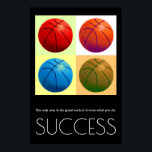 Affiche Pop Art Success Motivational Basketball Stylé<br><div class="desc">Sport Thème Numériquement Edited Art - Basketball Poster Imprimer - Digital Comic Style Artwork - College Pop Art - Computer Images - La seule façon de faire un grand travail est d'aimer ce que vous faites.</div>