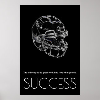 Affiche Pop Art Success Motivational Football tendance